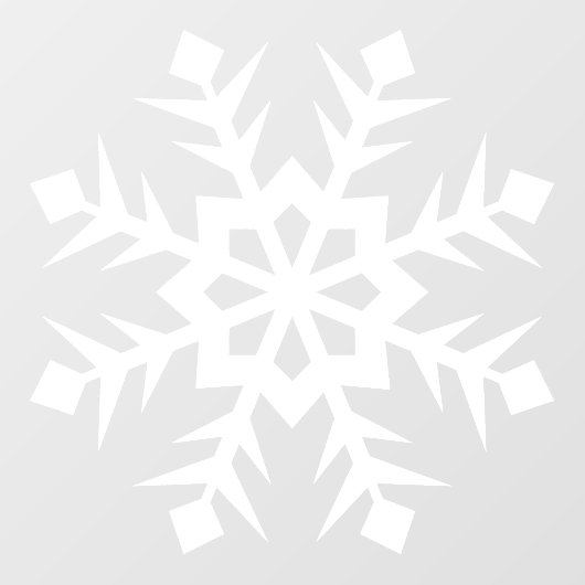 冬のスノーフレークの窓の固まり ウィンドウサイン (シート)