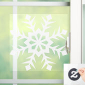 冬のスノーフレークの窓の固まり ウィンドウサイン (ホーム)