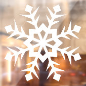 冬のスノーフレークの窓の固まり ウィンドウサイン (シート2)