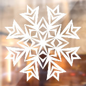 冬のスノーフレークの窓の固まり ウィンドウサイン (シート2)