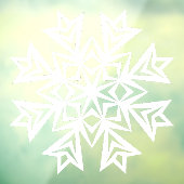 冬のスノーフレークの窓の固まり ウィンドウサイン (シート3)