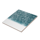 冬のスノーフレークの背景 タイル (側面)