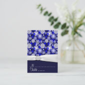 冬のスノーフレークウェディングレセプション座席表 プレイスカード (スタンド正面)