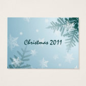 冬のスノーフレークギフトラベル (裏面)