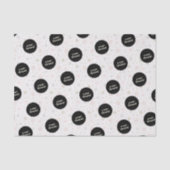 冬のスノーフレーク会社のロゴホリデービジネス 薄葉紙 (正面)