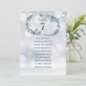 冬のスノーフレーク座席表の番号 招待状 (スタンド正面)