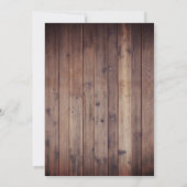 冬のスノーフレーク森ヴィンテージランタン結婚ズ 招待状 (裏面)