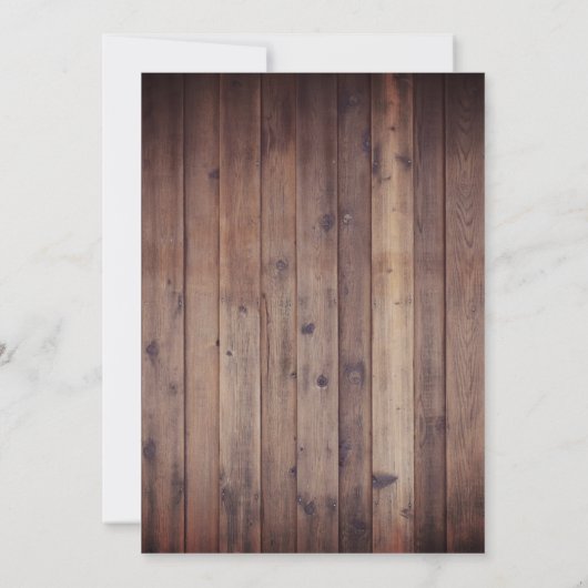 冬のスノーフレーク森ヴィンテージランタン結婚ズ 招待状 (裏面)