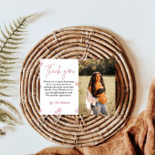 冬のスノーフレーク赤ちゃんシャワーサンキューカード カード