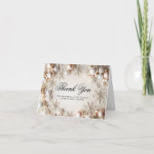 冬のスノーフレーク赤ちゃんシャワーサンキューカード サンキューカード (正面)