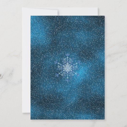 冬のスノーフレーク銀海軍リハーサルディナー 招待状 (裏面)