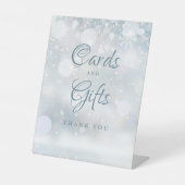 冬のスノーフレーク・カードとギフト 台座サイン (正面)