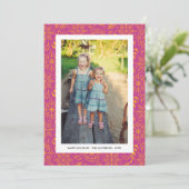 冬のスノーフレーク・ドードル、フォトコラージュ、ハッピー シーズンカード (スタンド正面)