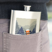 冬のスノーボードのカスタムなモノグラムのフラスコ フラスク (インサイチュ)