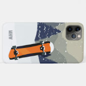 冬のスノーボードカスタムのモノグラム電話ケース Case-Mate iPhoneケース (裏面(横))