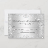 冬のスパークルスノーフレークブルースウィート16 RSVP (裏面)