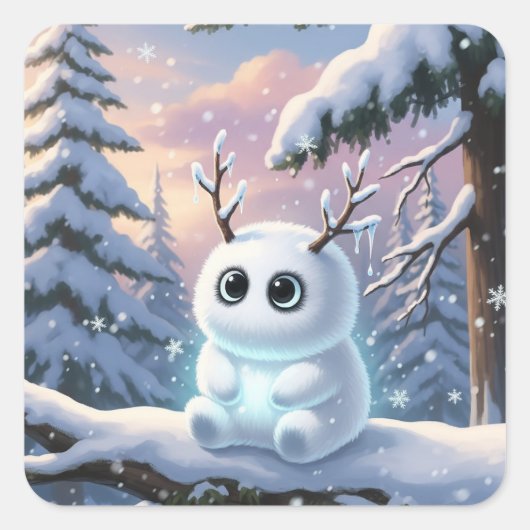 冬のスプライト スクエアシール (正面)