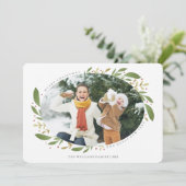 冬のスプリグスクリスマスの写真カード シーズンカード (スタンド正面)