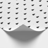 冬のスプリースの木のクリスマスパターン ラッピングペーパー (角)