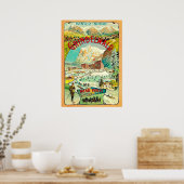 冬のスポーツでグリンデルワルト，スイス，モザイク ポスター (キッチン)