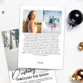 冬のスポーツを駆ける雪の写真 シーズンカード