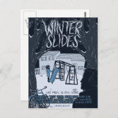 「冬のスライド」劇場はがき ポストカード (正面/裏面)