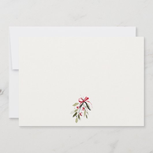 冬のスレート イッツ コールド アウトサイド ニュートラル ベビーシャワー ノートカード (裏面)