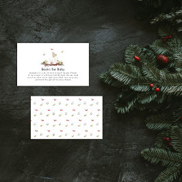 冬のスレードポーラーベアの本 赤ちゃんのシャワーテーマ エンクロージャーカード