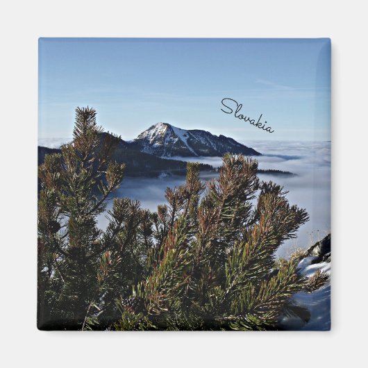 冬のスロバキア マグネット (正面)