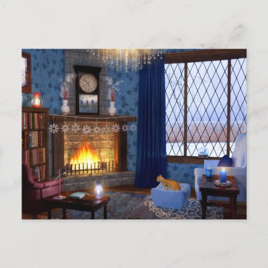 冬のセレニティポストカード ポストカード (正面)