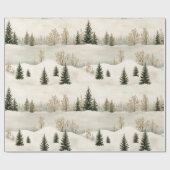 冬のセレニティ ラッピングペーパー (フラット)