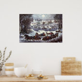 冬のセントラルパーク ポスター (キッチン)