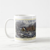 冬のセントラルパーク、ヴィンテージクリスマススリーツ コーヒーマグカップ (左)