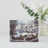 冬のセントラルパーク、ヴィンテージクリスマススリーツ シーズンポストカード (スタンド正面)