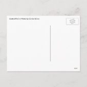 冬のセントラルパーク、ヴィンテージクリスマススリーツ シーズンポストカード (裏面)