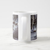 冬のセントラルパーク、ヴィンテージクリスマススリーツ ジャンボコーヒーマグカップ (裏面)