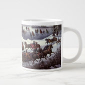 冬のセントラルパーク、ヴィンテージクリスマススリーツ ジャンボコーヒーマグカップ (右)