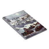 冬のセントラルパーク、ヴィンテージクリスマススリーツ ノートブック (右側)