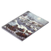 冬のセントラルパーク、ヴィンテージクリスマススリーツ ノートブック (左側)