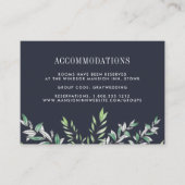 冬のセージ |の結婚ホテル宿泊カード エンクロージャーカード (正面)