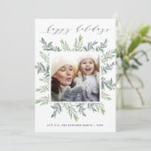 冬のセージ |ホリデーフォトカード シーズンカード (スタンド正面)