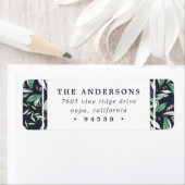 冬のセージ |休日の差出人住所 ラベル (インサイチュ)