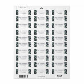 冬のセージ |休日の差出人住所 ラベル (フルシート)