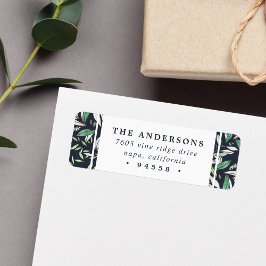 冬のセージ |休日の差出人住所 ラベル