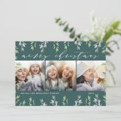 冬のセージ |写真コラージュカード シーズンカード (スタンド正面)