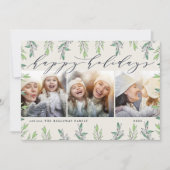 冬のセージ |写真コラージュカード シーズンカード (正面)