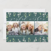 冬のセージ |写真コラージュカード シーズンカード (正面)