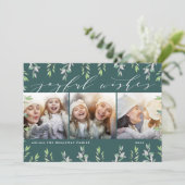 冬のセージ |写真コラージュカード シーズンカード (スタンド正面)