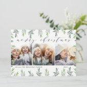 冬のセージ |写真コラージュカード シーズンカード (スタンド正面)