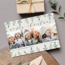 冬のセージ |写真コラージュカード シーズンカード